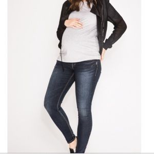 SILVER super skinny maternity jeans